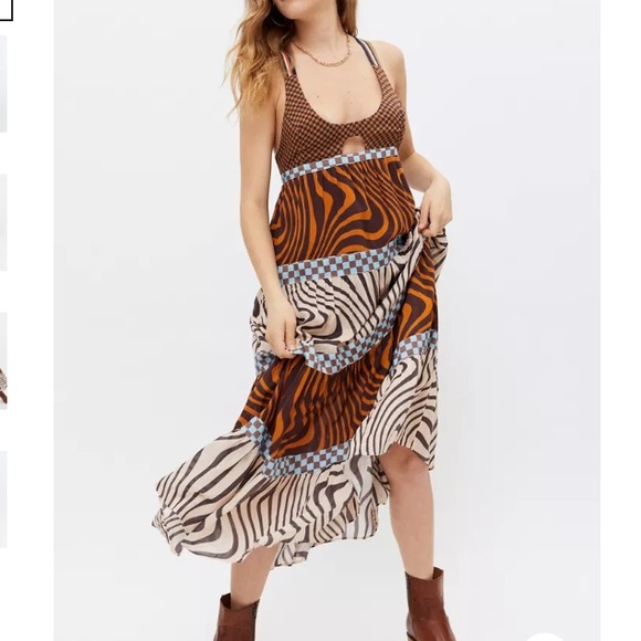 SALE! Kimchi blue Boho midi dress - Picture 2 of 2